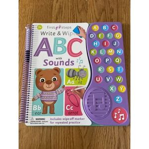 NEW First Steps Write & Wipe ABC With Sounds